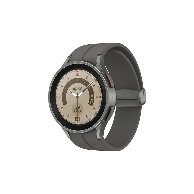Samsung Galaxy Watch5 Pro؛ ساعت هوشمند مقاوم با طراحی ممتاز، عمر باتری طولانی و قابلیت‌های پیشرفته برای ماجراجویان و ورزشکاران حرفه‌ای.