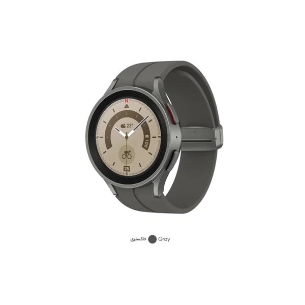 Samsung Galaxy Watch5 Pro؛ ساعت هوشمند مقاوم با طراحی ممتاز، عمر باتری طولانی و قابلیت‌های پیشرفته برای ماجراجویان و ورزشکاران حرفه‌ای.