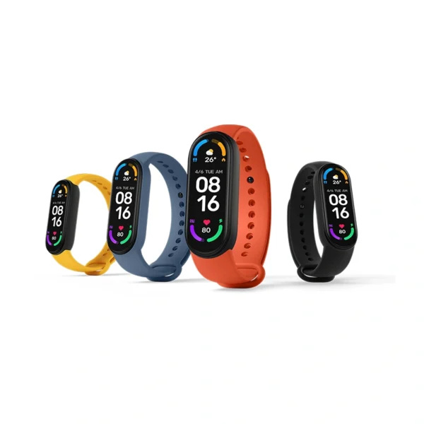 مچ‌بند هوشمند Xiaomi Mi Band 6؛ دستبند سلامت و ورزشی با نمایشگر بزرگ و امکانات پیشرفته، مناسب برای پایش روزانه و فعالیت‌های ورزشی با قیمت اقتصادی.