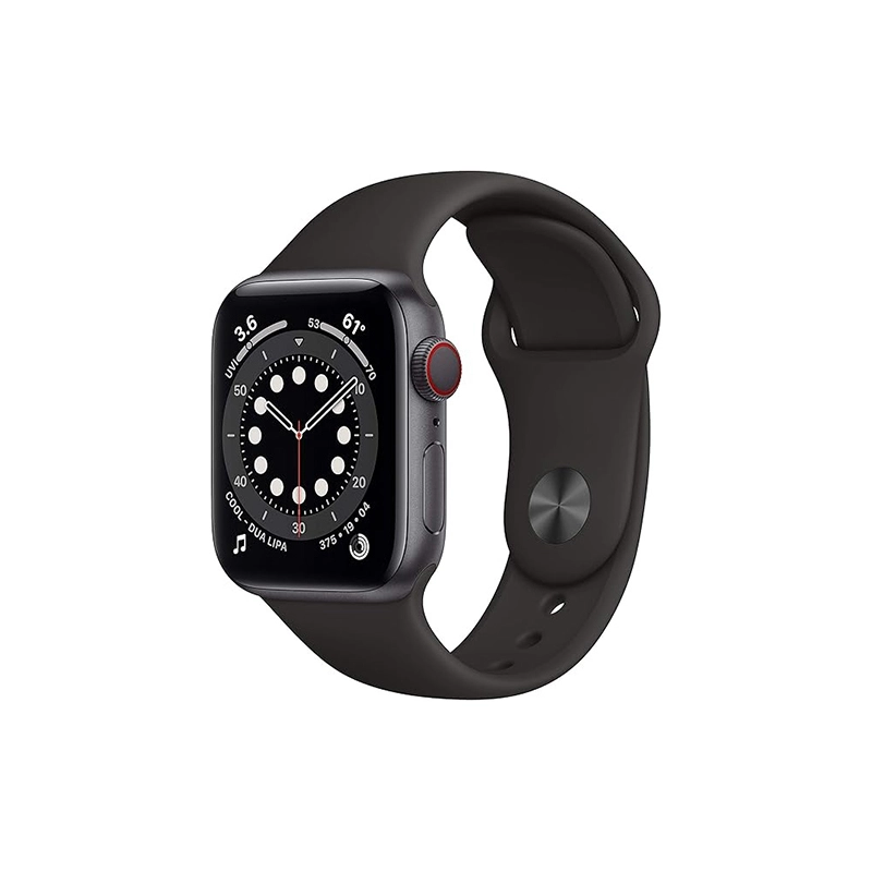 Apple Watch Series 6؛ ساعت هوشمند با نمایشگر همیشه روشن، سنسور اکسیژن خون و عملکرد سریع، مناسب برای پایش سلامت و فعالیت‌های روزمره.