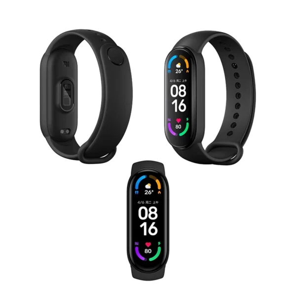 مچ‌بند هوشمند Xiaomi Mi Band 6؛ دستبند سلامت و ورزشی با نمایشگر بزرگ و امکانات پیشرفته، مناسب برای پایش روزانه و فعالیت‌های ورزشی با قیمت اقتصادی.