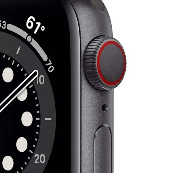 Apple Watch Series 6؛ ساعت هوشمند با نمایشگر همیشه روشن، سنسور اکسیژن خون و عملکرد سریع، مناسب برای پایش سلامت و فعالیت‌های روزمره.