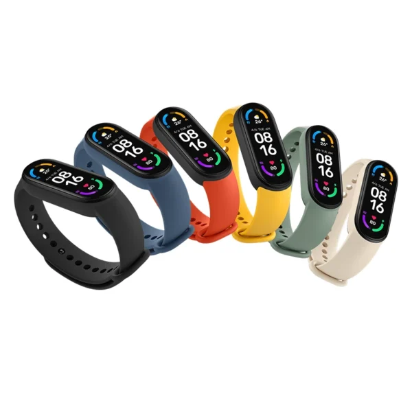 مچ‌بند هوشمند Xiaomi Mi Band 6؛ دستبند سلامت و ورزشی با نمایشگر بزرگ و امکانات پیشرفته، مناسب برای پایش روزانه و فعالیت‌های ورزشی با قیمت اقتصادی.