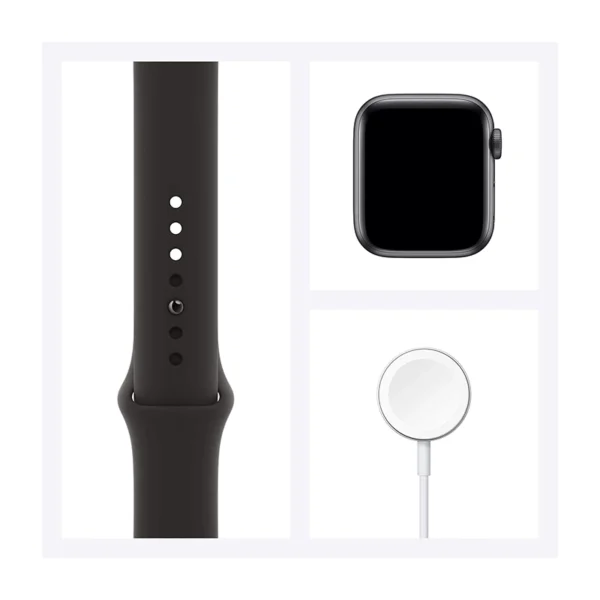 Apple Watch Series 6؛ ساعت هوشمند با نمایشگر همیشه روشن، سنسور اکسیژن خون و عملکرد سریع، مناسب برای پایش سلامت و فعالیت‌های روزمره.