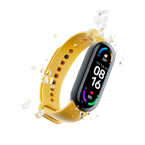 مچ‌بند هوشمند Xiaomi Mi Band 6؛ دستبند سلامت و ورزشی با نمایشگر بزرگ و امکانات پیشرفته، مناسب برای پایش روزانه و فعالیت‌های ورزشی با قیمت اقتصادی.