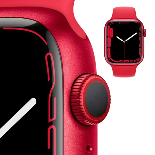 Apple Watch Series 7؛ ساعت هوشمند با نمایشگر بزرگ‌تر، شارژ سریع‌تر و طراحی مقاوم‌تر، مناسب برای کاربران فعال و علاقه‌مندان به سلامت و تناسب اندام.