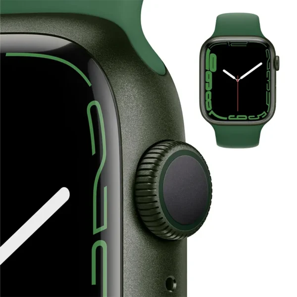 Apple Watch Series 7؛ ساعت هوشمند با نمایشگر بزرگ‌تر، شارژ سریع‌تر و طراحی مقاوم‌تر، مناسب برای کاربران فعال و علاقه‌مندان به سلامت و تناسب اندام.