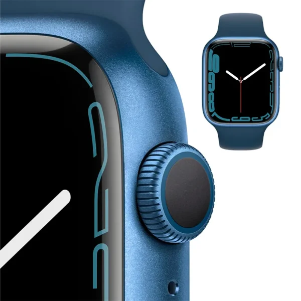 Apple Watch Series 7؛ ساعت هوشمند با نمایشگر بزرگ‌تر، شارژ سریع‌تر و طراحی مقاوم‌تر، مناسب برای کاربران فعال و علاقه‌مندان به سلامت و تناسب اندام.