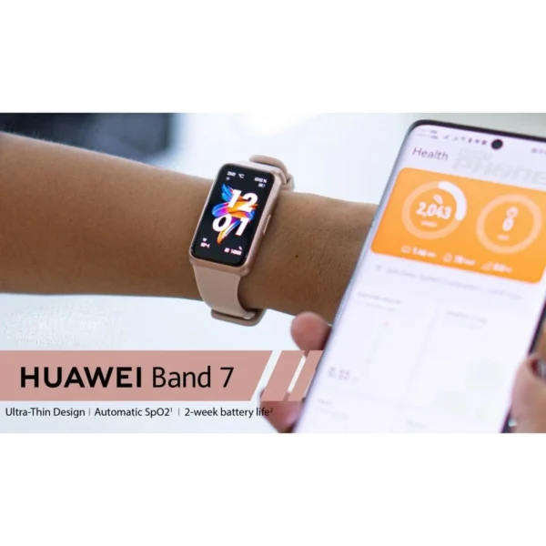 Huawei Band 7؛ مچ‌بندی باریک با نمایشگر بزرگ AMOLED و امکانات حرفه‌ای سلامت و ورزشی