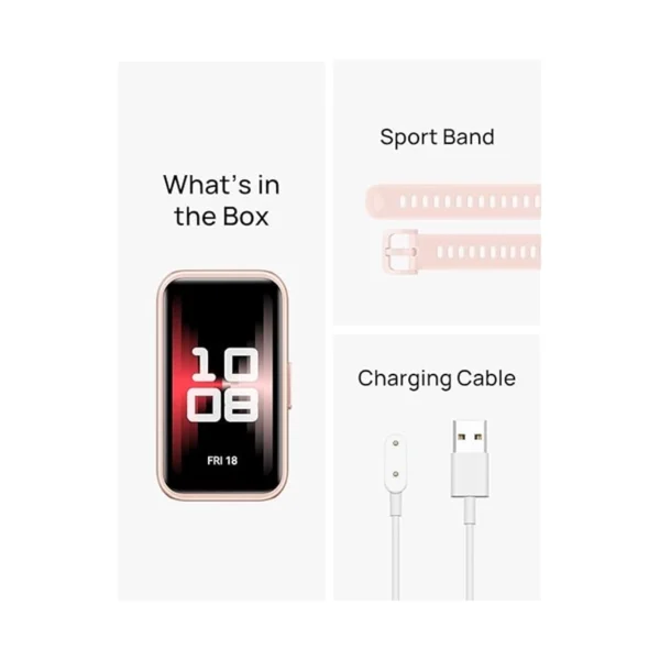 Huawei Band 9؛ مچ‌بند هوشمند باریک با صفحه‌نمایش بزرگ AMOLED، امکانات پیشرفته سلامتی و عمر باتری عالی.
