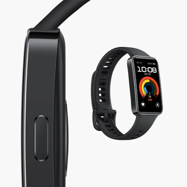 Huawei Band 9؛ مچ‌بند هوشمند باریک با صفحه‌نمایش بزرگ AMOLED، امکانات پیشرفته سلامتی و عمر باتری عالی.
