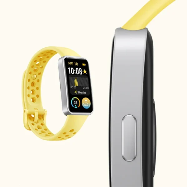 Huawei Band 9؛ مچ‌بند هوشمند باریک با صفحه‌نمایش بزرگ AMOLED، امکانات پیشرفته سلامتی و عمر باتری عالی.