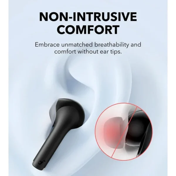 Anker Soundcore K20i؛ ایربادهای بی‌سیم نیمه‌گوشی با صدای شفاف، عمر باتری طولانی و طراحی ارگونومیک، مناسب برای استفاده روزمره و فعالیت‌های ورزشی.