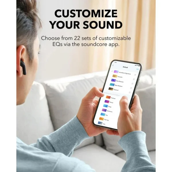 Anker Soundcore K20i؛ ایربادهای بی‌سیم نیمه‌گوشی با صدای شفاف، عمر باتری طولانی و طراحی ارگونومیک، مناسب برای استفاده روزمره و فعالیت‌های ورزشی.