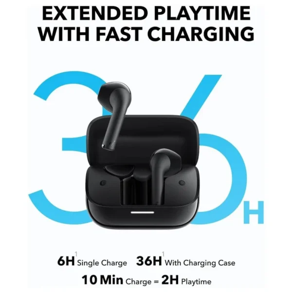 Anker Soundcore K20i؛ ایربادهای بی‌سیم نیمه‌گوشی با صدای شفاف، عمر باتری طولانی و طراحی ارگونومیک، مناسب برای استفاده روزمره و فعالیت‌های ورزشی.