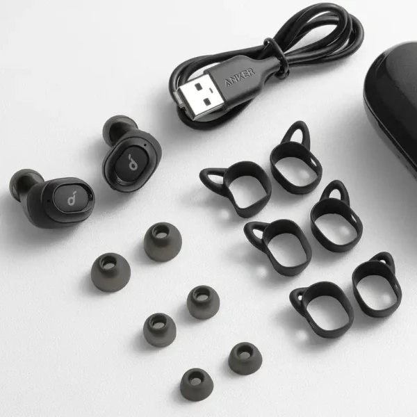 Anker Soundcore Liberty Neo؛ ایربادهای بی‌سیم با صدای متعادل، باس قدرتمند و طراحی سبک، مناسب برای استفاده روزمره و فعالیت‌های ورزشی.