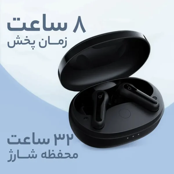 Anker Soundcore Life P2 Mini؛ ایربادهای بی‌سیم با صدای قدرتمند، باس عمیق و طراحی سبک، مناسب برای استفاده روزمره و گوش دادن به موسیقی.