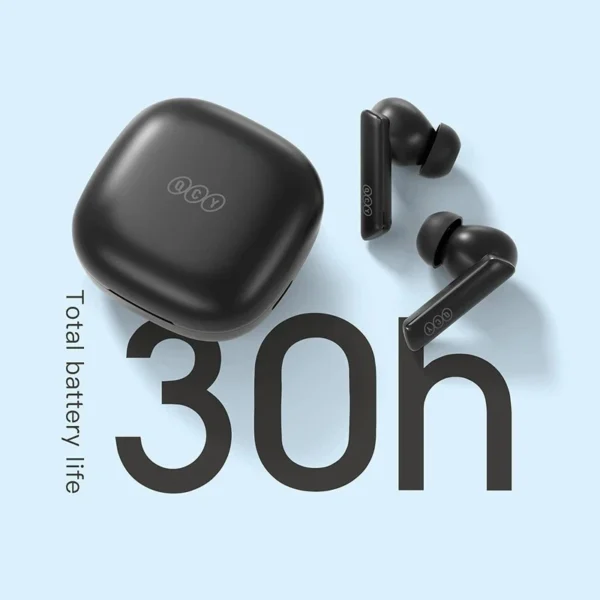 QCY HT05 MeloBuds ANC؛ ایربادهای بی‌سیم با حذف نویز فعال 40 دسی‌بل، صدای باکیفیت و طراحی ارگونومیک