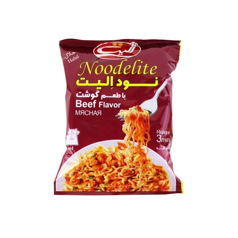 نودل با طعم گوشت الیت مقدار 75 گرم