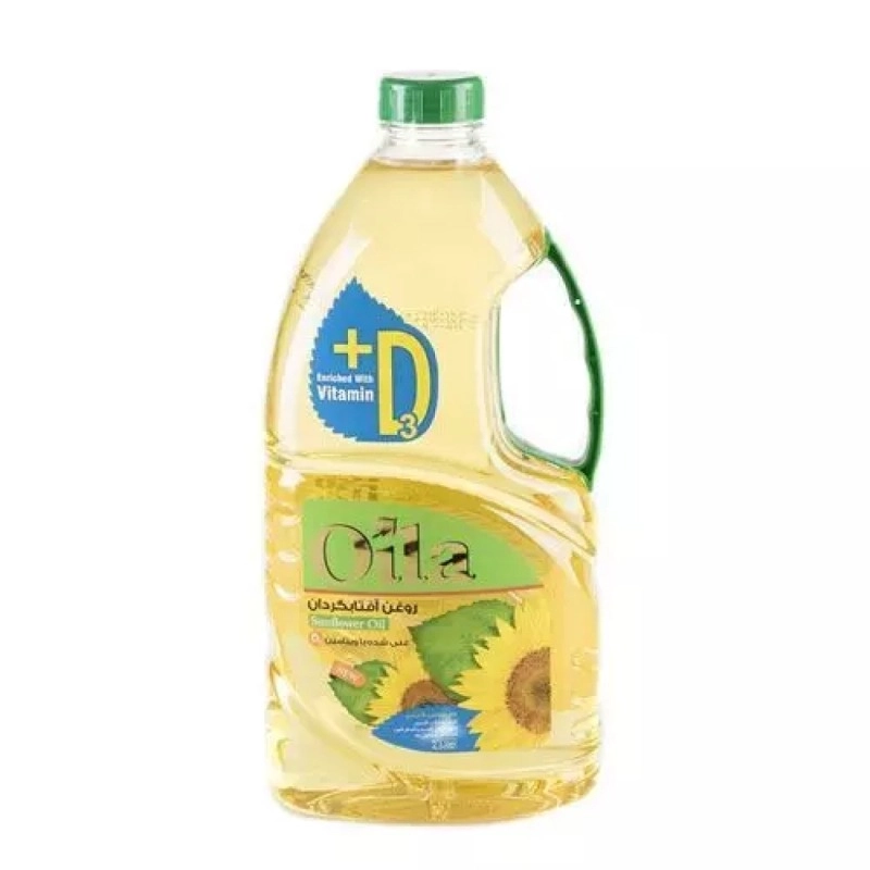 روغن آفتابگردان غنی شده با ویتامین D3 اویلا 1800گرمی