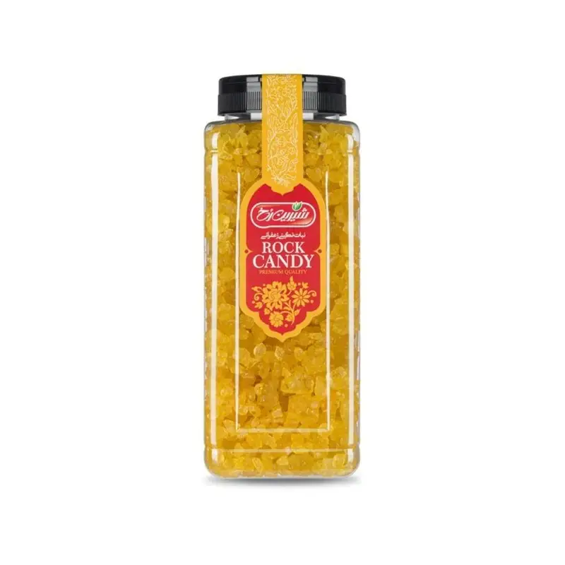 نبات نگین زعفرانی شیرین رخ 800 گرم