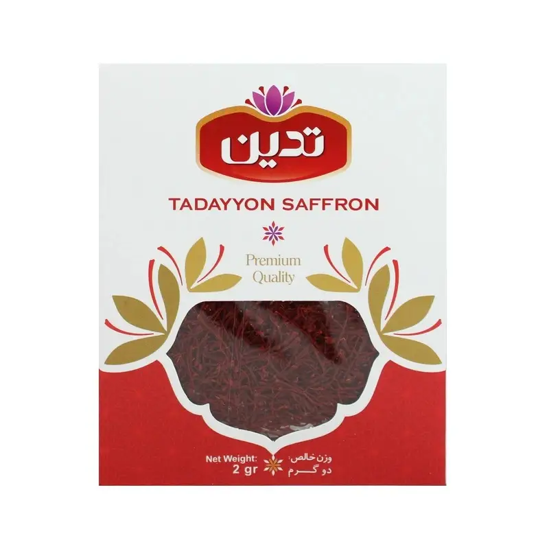 زعفران سرگل درجه یک تدین 2 گرم