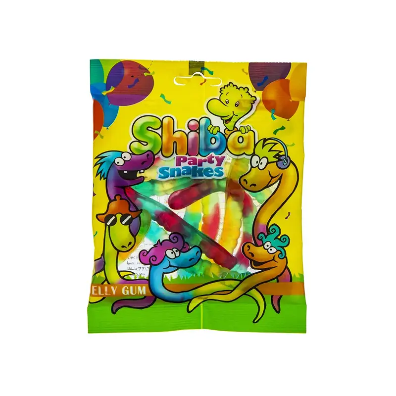 پاستیل میوه ای شیبا مدل Party Snakes مقدار 90 گرم