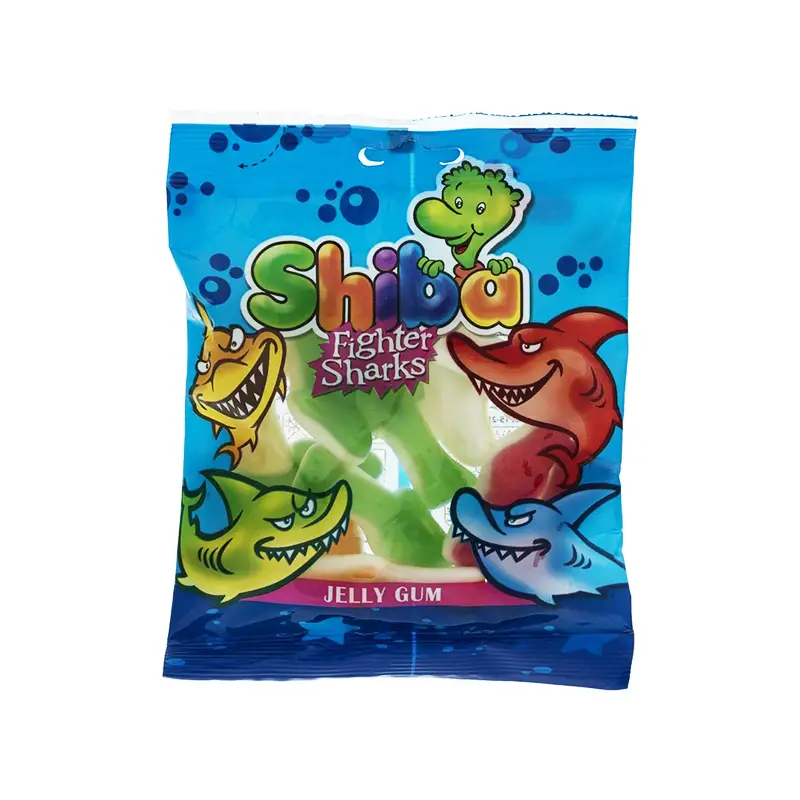 پاستیل میوه ای شیبا مدل Fighter Sharks مقدار 90 گرم