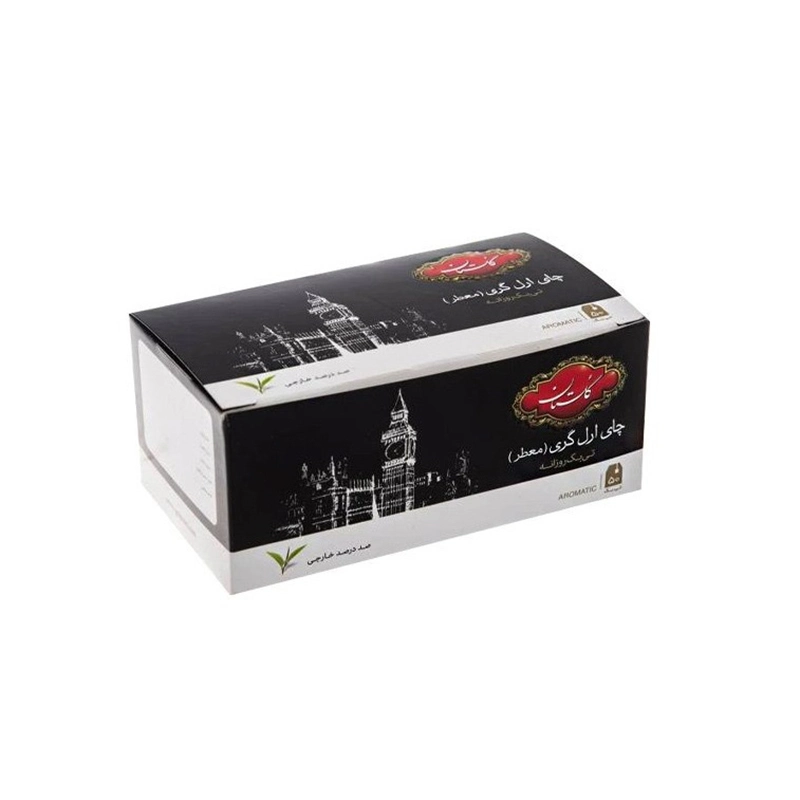 چای سیاه معطر ارل‌گری کیسه‌ای گلستان بسته 50 عددی