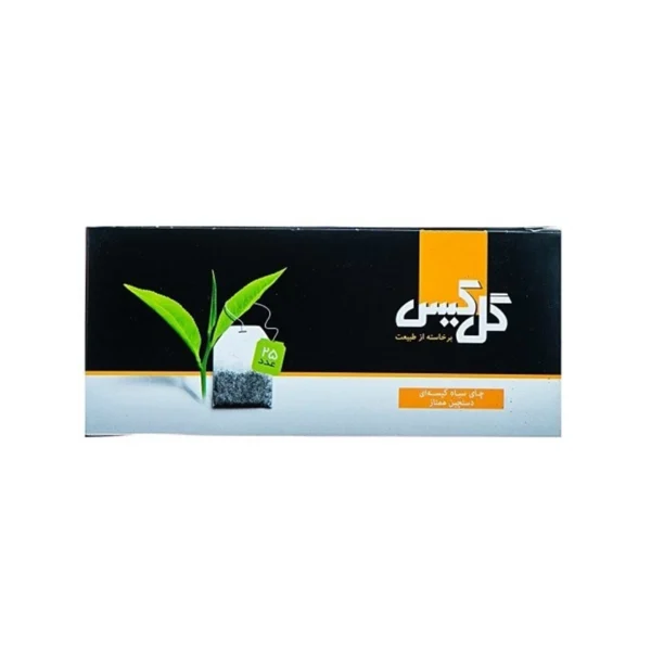 چای سیاه کیسه‌ای دستچین ممتاز گل‌کیس بسته 25 عددی