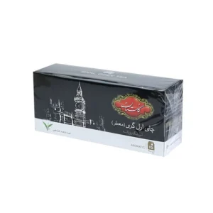 چای سیاه کیسه‌ای ارل‌گری معطر گلستان بسته 25 عددی