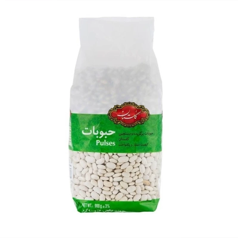 لوبیا سفید گلستان مقدار 900 گرم
