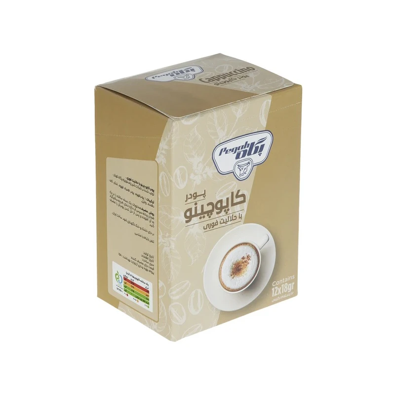 پودر کاپوچینو پگاه 12 ساشه 18 گرمی