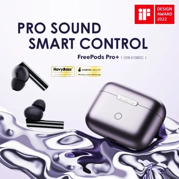 هندزفری بی‌سیم اورایمو مدل Oraimo FreePods Pro Plus یکی از مدل‌های برتر این برند