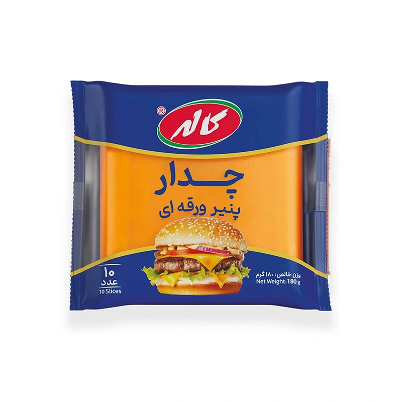 پنیر ورقه ای چدار کاله مقدار 180گرم